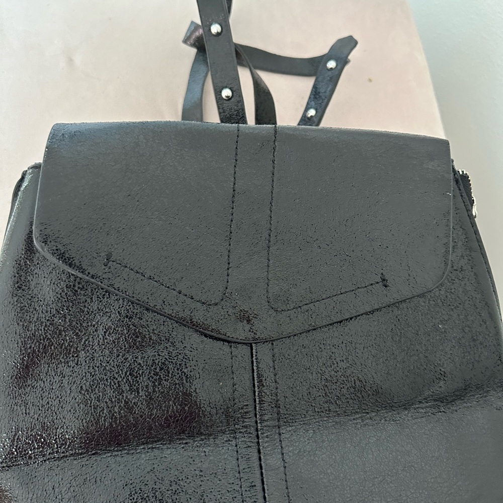 Zara patent backpack